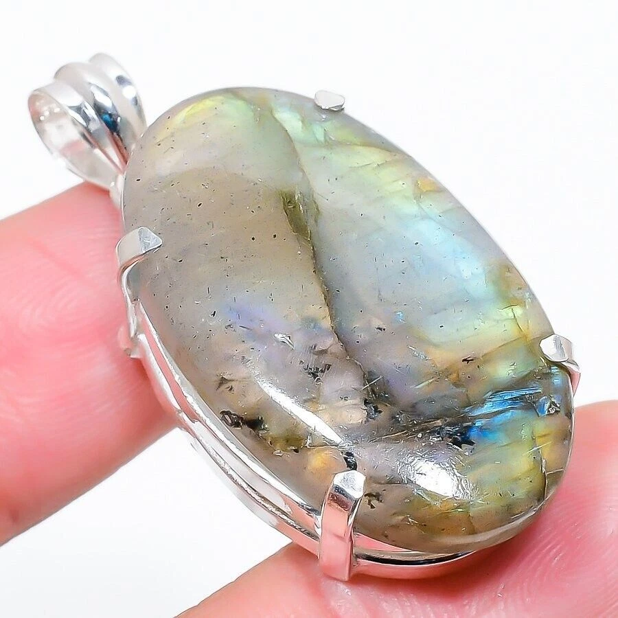 Ciondolo gioielli in argento sterling 925 fatto a mano con pietra preziosa... - Immagine 1 di 1