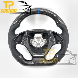 Black Carbon Fiber Sports Steering Wheel For Chevrolet Corvette C7 2014-2019 - Bild 1 von 9