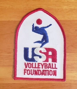 USA Volleyball Foundation gestickter Aufnäher Abzeichen Wappen unbenutzt neu - Bild 1 von 2