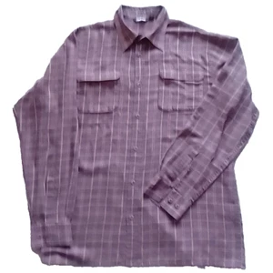 ROHAN Men's Dark Multi-Coloured 'CABIN' Long Sleeve Shirt Size Medium - Picture 1 of 8