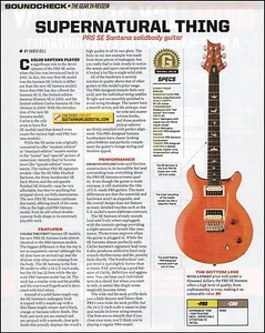 Guitarra PRS SE Santana cuerpo sólido 8 x 11 comprobación de sonido artículo de revisión del producto - Imagen 1 de 3