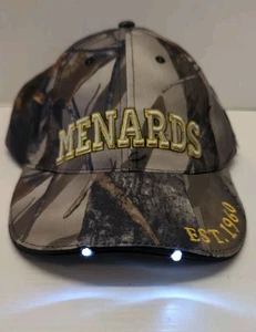 MENARDS Realtree Camo Ball Cap Hat with LED Lighting One Size Fits Most NWT - Picture 1 of 11