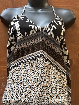 Camisa Top Mossimo Para Mujer Boho Bohemia Floral Cami Poliéster S Foto 1 de 4