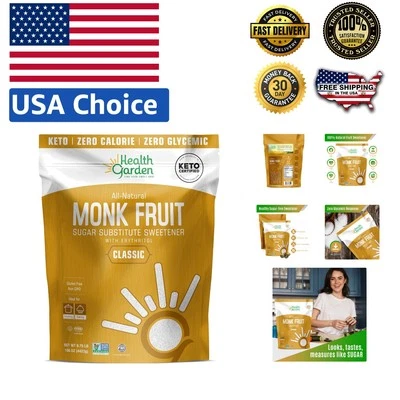 Adoçante clássico de frutas monge 9,75 lb - alternativa de açúcar não transgênica e amigável ao ceto - Imagem 1 de 4