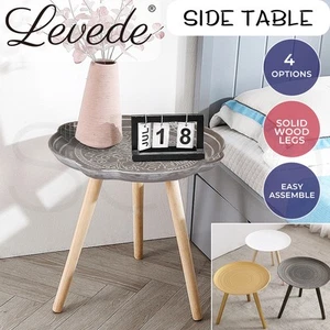 Levede Side Table Coffee Bedside End Tables Antique Storage Modern Plant Stand - Picture 1 of 58