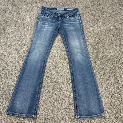 Daytrip Womens 24 Blue Denim Jeans Leo Bootcut Low Rise Cotton 26 X 30 - Image 1 of 4