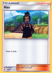 Hau 23/30 | SM Trainer Kit - Lycanroc & Alolan Raichu | Pokemon | Promo - Picture 1 of 3