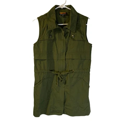Chaleco militar utilitario Brooklyn Industries para mujer talla XS cremallera completa cintura ceñida Foto 1 de 4