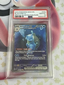 PSA 10 Blastoise Ex 200/165 Scarlet & Violet 151 Special Illustration Rare Card2 - Picture 1 of 4