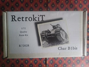 RETROKIT 72028 - Char B1 bis -  french heavy tank - resin kit scala  1:72 - Foto 1 di 1