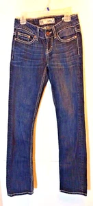 Pantalones de mezclilla BKE de pierna recta - para mujer talla 24 R - bolsillos adornados - cultura de hebilla - Imagen 1 de 9