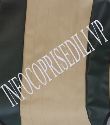 COPRISEDILI FIAT 128 BERLINA Faro Tondo Linea Bicolore BEIGE MEDIO e VERDE SCURO — 第 1/4 张图片