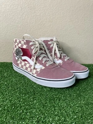 furgonetas tablero de ajedrez rosa mujer 8,5 flor Foto 1 de 4