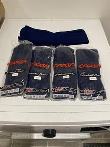 5 pairs brand new football socks size large Navy - Picture 1 of 3