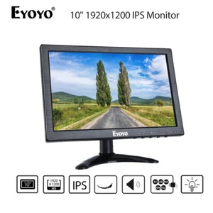 EYOYO 10 pouces 1920x1200 AV VGA BNC HDMI IPS moniteur avec haut-parleur/pour vidéosurveillance DVD - Photo 1/18