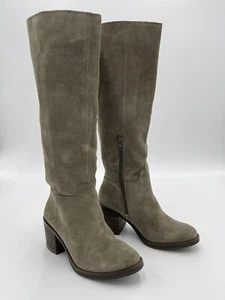 Lucky Brand Lk-Ritten Riding Boot Brindle Taupe Knee High Boots 5M - Picture 1 of 9