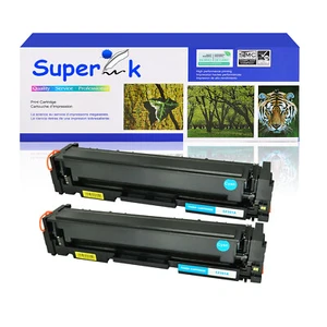 2 Stück Cyan CF501A Toner für HP 202A LaserJet Pro M280nw M281cdw M281fdn M281fdw - Bild 1 von 24