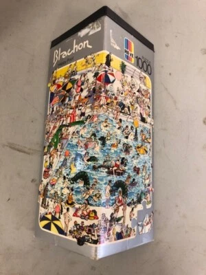 *** HEYE splendid vintage puzzle 1000 pieces - BLACHON : HAPPY POOL - MINT *** - Image 1 of 2
