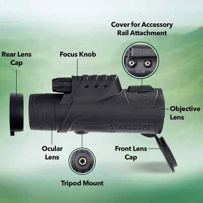 Starscope Monocular Telescope - 10x Adjustable Magnification New - Image 1 of 3