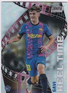 Stadium Club 2021-22 cromado UEFA Reel Time #RT-GAV Gavi - Barcelona RC - Imagen 1 de 1