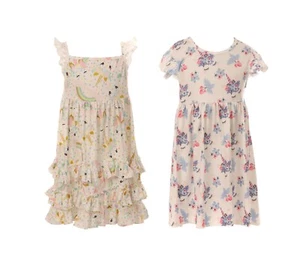 2 Pack Dress Flower girl dress unicorn Princess Birthday Party Casual Wear Dress - Picture 1 of 9