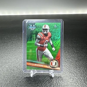 2023 Bowman Chrome U James Williams Green Shimmer /99 - Picture 1 of 2