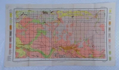 Antique 1904 Map Michigan Owosso Corunna Westhaven Hazelton Approx 27X15 #10241 - Image 1 of 4