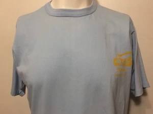 Vintage 80s Boy Scout Wood Badge Staff T Shirt XL Blue Log Ax Gillwell WE4-32-80 - Picture 1 of 4