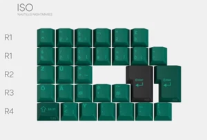 Drop X ISO Nautilus Nightmares, KeyCap Set 30pcs MDX-34137-4 - Afbeelding 1 van 4