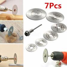 7PC Circular Saw Disc Set Dremel Mini Drill Rotary Tool For Wood Cutting Blade