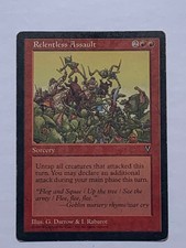 MTG - Relentless Assault, Visions LP-MP Vintage Rare Red Magic The Gathering