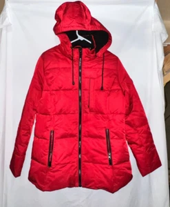 Women's Artic Expedition Hooded Red Coat Down Filled small petit - Picture 1 of 12