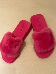 Mooilo - Bandage-Teddy-Pink- Slipper-Hausschuhe-Badeschlapppen-Barbie -Schuhe - Bild 1 von 7