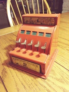 Vintage Metall Spielzeug Registrierkasse The Dura & Neuheit Made in USA - Bild 1 von 3