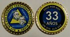 Alcoholicos Anonimos Sobriedad Medalla Bill and Bob 33 Anos Coin Chip 1 3/4"