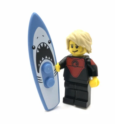 LEGO Pro Surfer 71018 minifigure CMF Series 17 Surfing - Image 1 of 4
