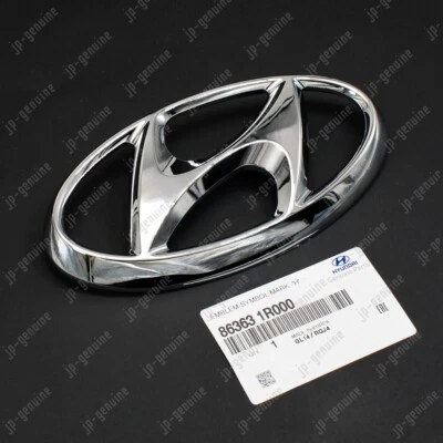 Rejilla del radiador delantero cromada emblema "H" original OEM HYUNDAI Accent 86363-1R000 Foto 1 de 4