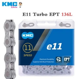 KMC E-Bike Chain e11EPT MTB Electric Bicycle Chains 11 Speed 136L For Shimano - Picture 1 of 2