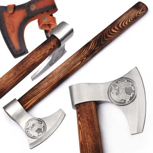 Warhorse High Carbon Forged Steel Bearded Axe - for Ultimate Outdoor Overall 20" - Picture 1 of 5