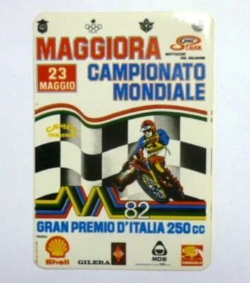 OLD MOTORCYCLE STICKER / Old Sticker MOTOCROSS WORLD MAJOR 1982 (cm 9 x 13)