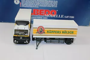 al2231, Albedo LKW Hängerzug MB Brauerei Küppers Kölsch Bier OVP Neuwertig 1:87 - Picture 1 of 11