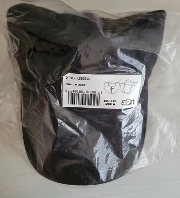 Ugg Negro Ajustable Talla Única Estilo Béisbol Sombrero Unisex Foto 1 de 4