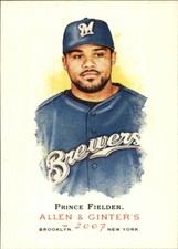 2007 Topps Allen and Ginter Milwaukee Brewers Baseball Card #290 Prince Fielder