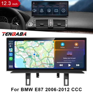 Android Car GPS 12.3 inch Ultra-thin Screen Navigation For BMW E87 2006-2012 CCC - Foto 1 di 19