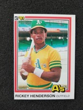 RICKEY HENDERSON 1981 DONRUSS BASEBALL CARD # 119 OAKLAND ATHLETICS