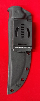 LINOS SHEATHWORKS KYDEX SHEATH for TOPS LONGHORN BOWIE knife***no knife sheath only***BLACK