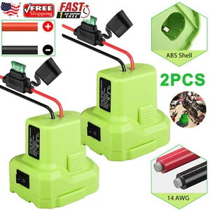 2/1Pcs DIY Power Wheels Battery Adapter Converter 14 Gauge w/Fuse for Ryobi 18V - Picture 1 of 12