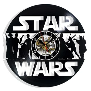 Star Wars Vinyl Wall Clock Records Home Decor Gift Christmas Birthday Holiday - Picture 1 of 5