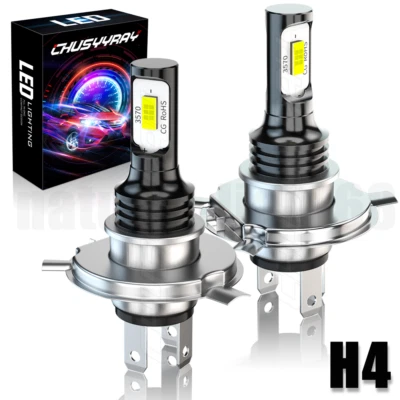 H4 9003 For Kawasaki VN750A Vulcan 750 1986-2006 LED Headlight Bulb Hi/Low Beam - Image 1 of 4