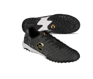 Charly Hot Cross 4.0 TF Turf Soccer Shoes - Black/White/Gold - Picture 1 of 19